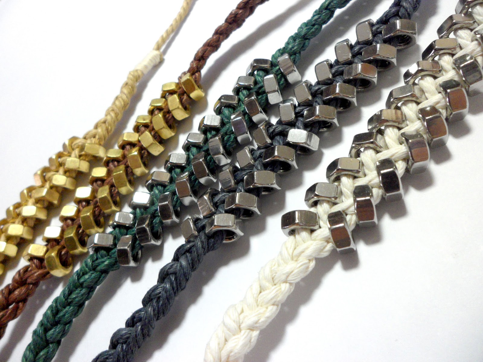 cinnamon pumpkin Hex Nuts Bracelet (Unisex)