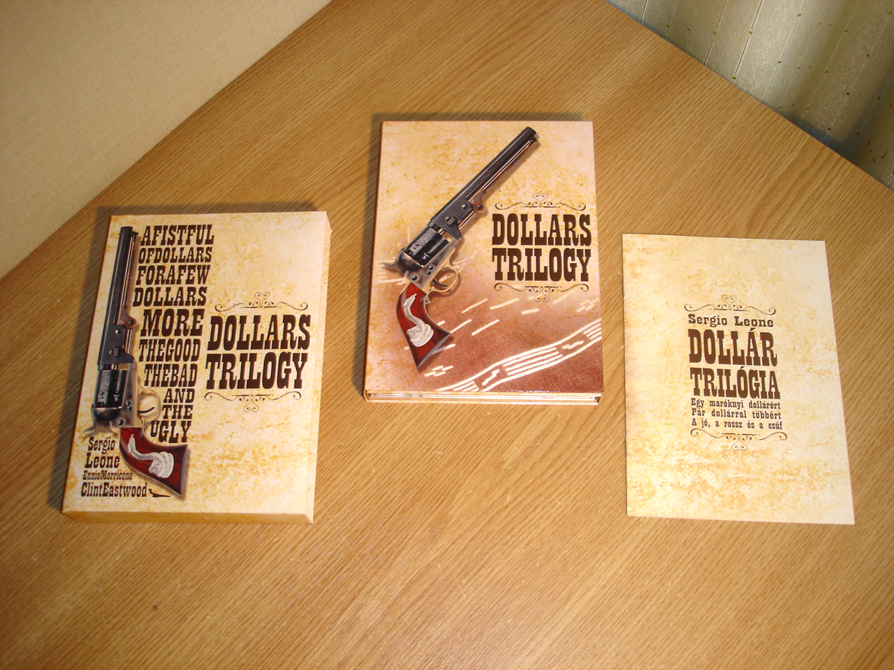Sergio Leone La Trilogie Du Dollar Digipack tervezet: Sergio Leone's DOLLARS TRILOGY (mediabook)