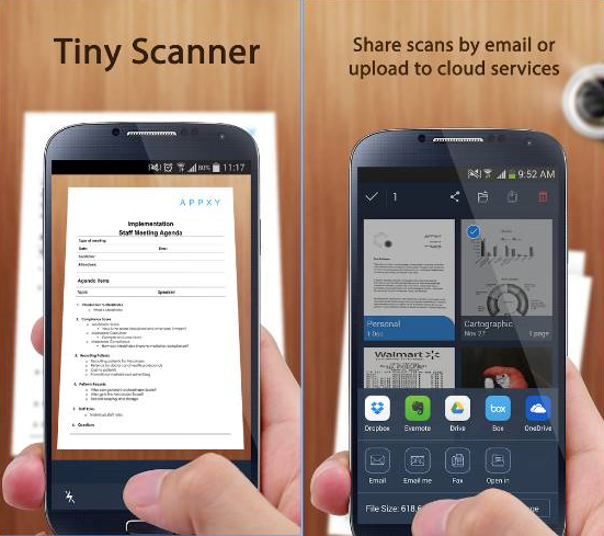 Tiny Scanner- Free Android scanner App for Mobiles and Tablets