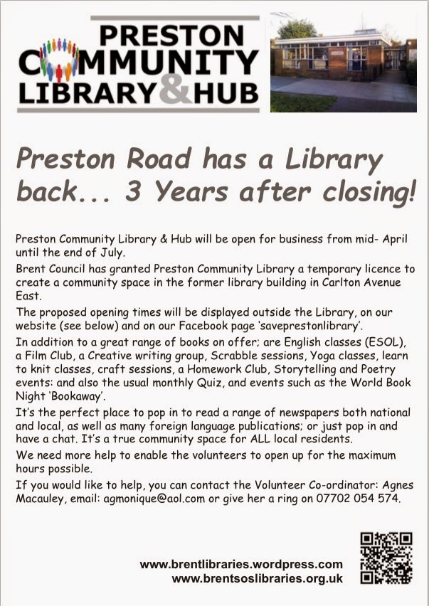 WEMBLEY MATTERS Preston Community Library now operating temporarily