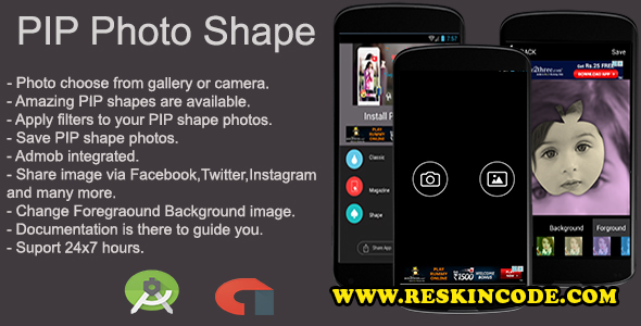 PIP Photo Shape Android App Codecanyon 16728922 PIP Photo Shape Android App Codecanyon 16728922