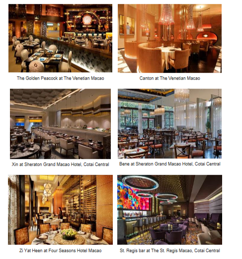 Eleven Sands Resorts Macao Restaurants Commended in Prestigious “The Ctrip Gourmet List” Eleven Sands Resorts Macao Restaurants Commended in Prestigious “The Ctrip Gourmet List”