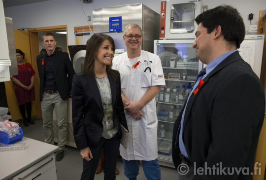 Princess Marie as patron of the AIDS Foundation
