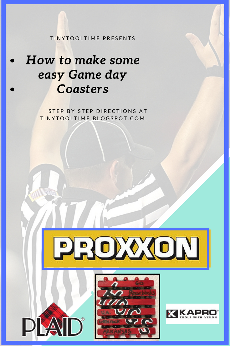 Tiny Tool Time Game day coasters