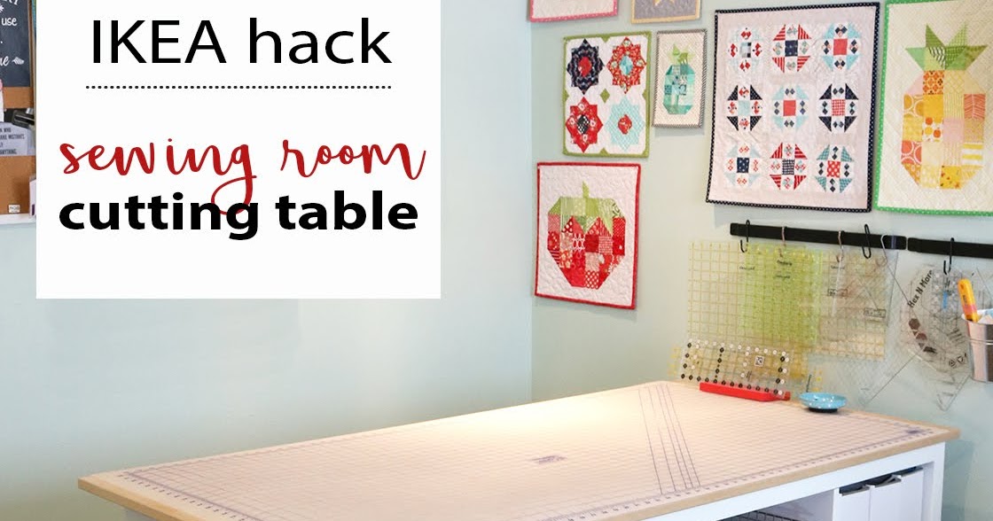 A Bright Corner Diy Sewing Room Cutting Table Ikea Hack