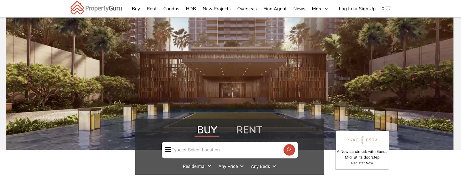 シンガポールで賃貸物件を検索Singapore Property Guru