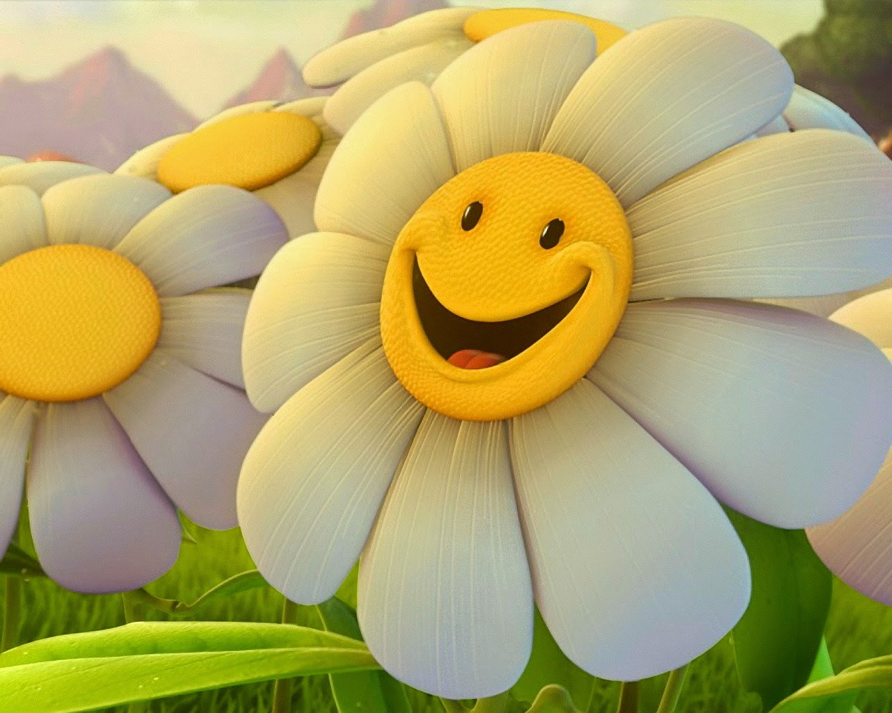 Gambar Bunga Senyum Lucu Indah Terbaru 