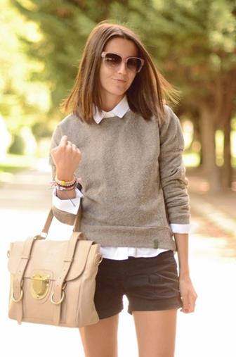 Cara Memakai Cardigan Dengan Gaya Preppy