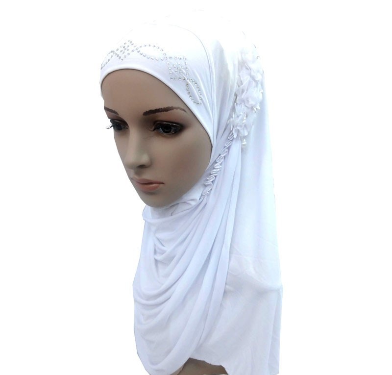 white hijab