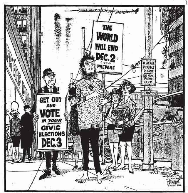 Vintage Municipal Election Editorial Cartoon Of The Day