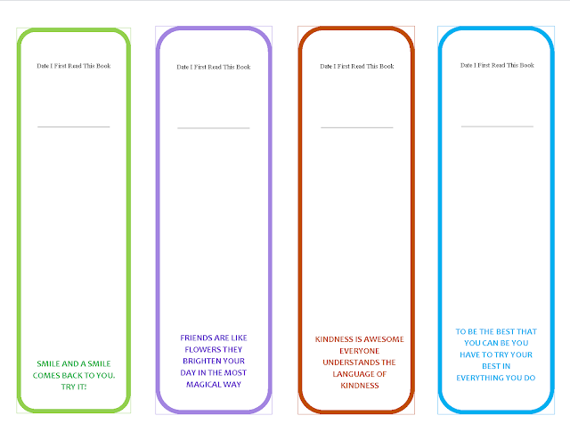 Free Printable Motivational Quotes Bookmark For Kids (Back) Free Printable Motivational Quotes Bookmark For Kids (Back)