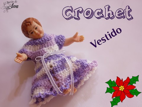 Vestido en ganchillo para el niño Dios
