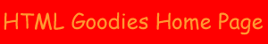 HTML Goodies banner