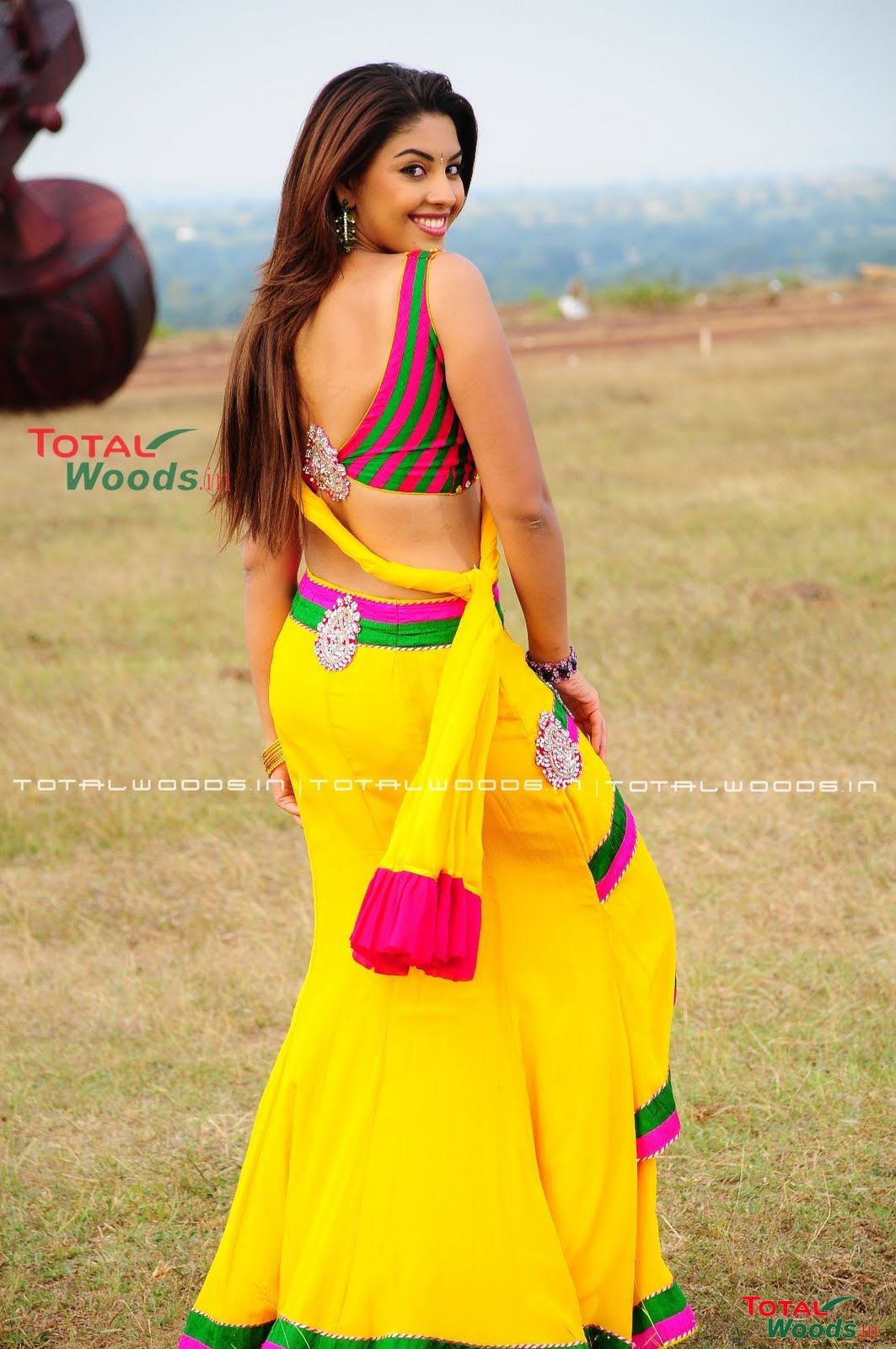 Sab Hot Actress Richa Gangopadhyay Navel And Armpit Show In Mirapakaya