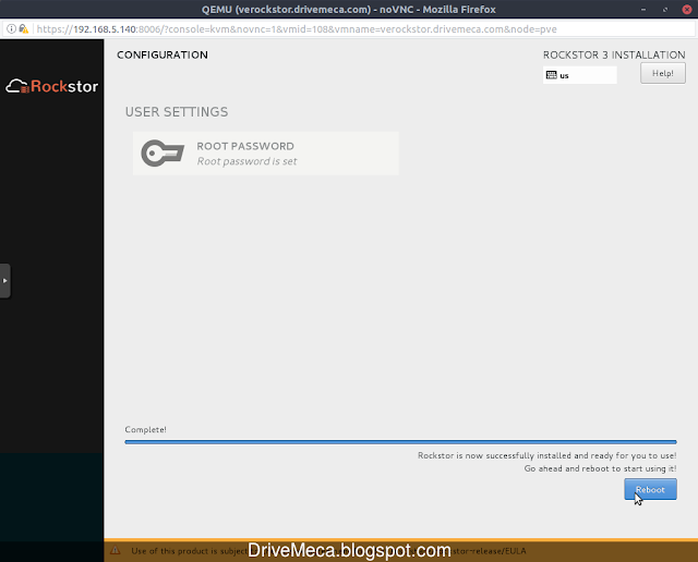 Instalando Rockstor paso a paso