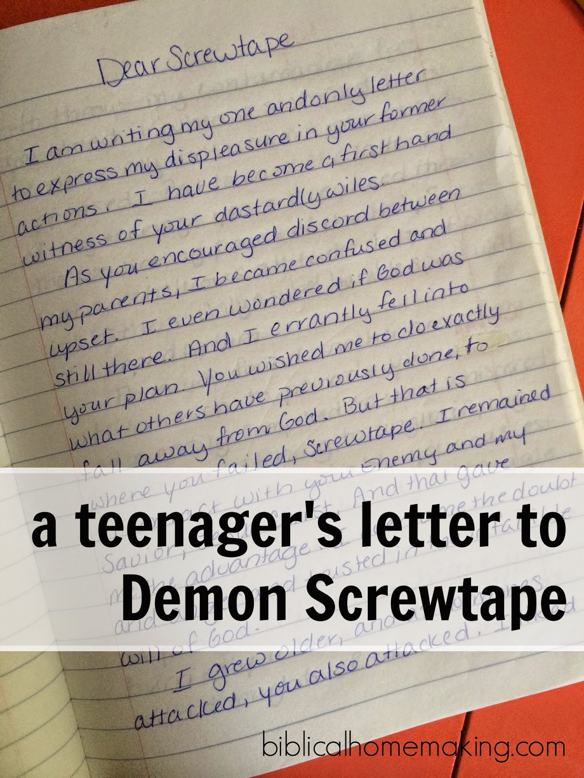a letter to Screwtape from my teenage self Biblical Homemaking a letter to Screwtape from my teenage self Biblical Homemaking