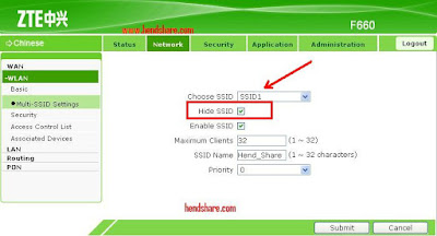Cara Menyembunyikan Nama Wifi / SSID Wifi di Modem Zte F660 Cara Menyembunyikan Nama Wifi / SSID Wifi di Modem Zte F660