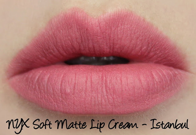 NYX Soft Matte Lip Cream - Istanbul Swatches & Review