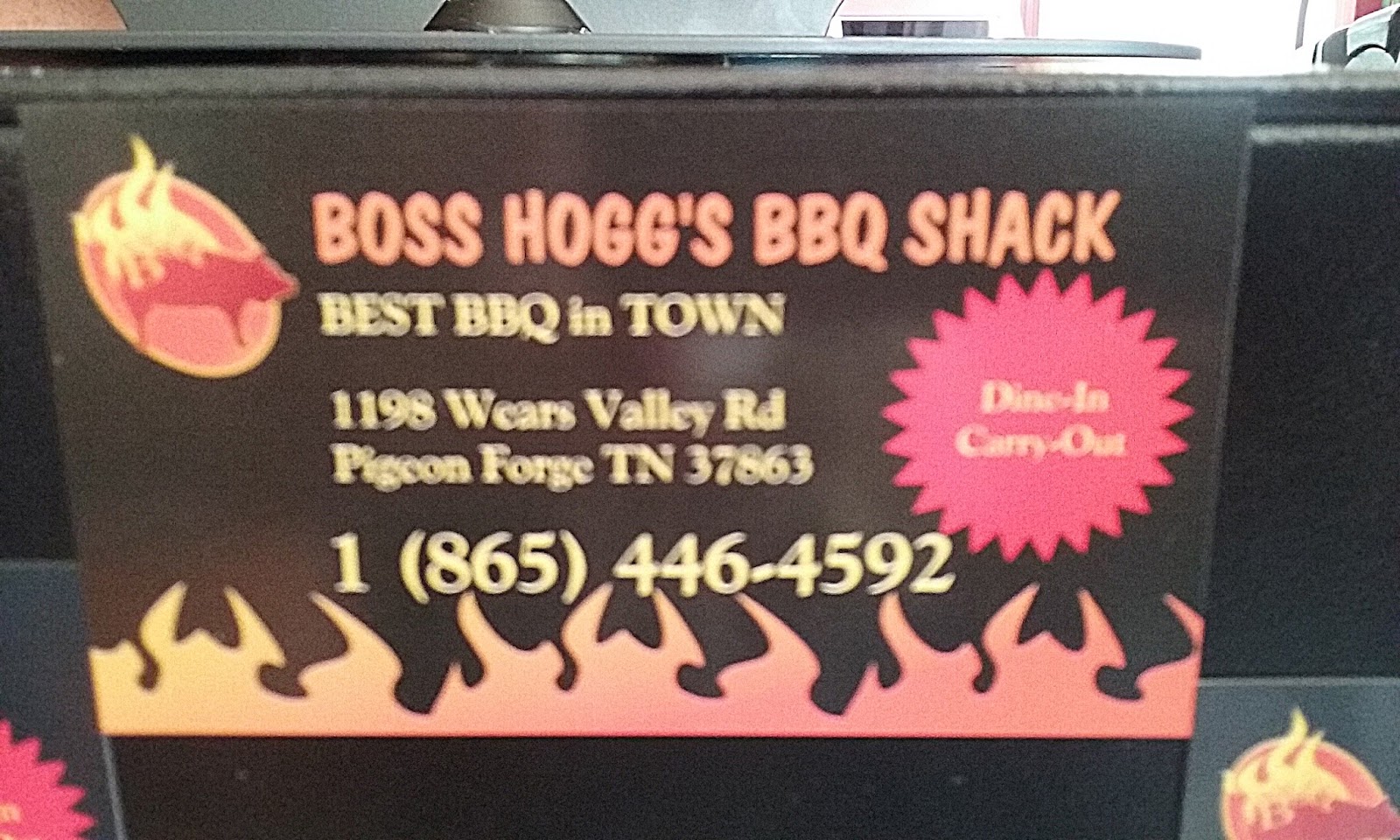 Many Blessings, Busy Life Boss Hogg's BBQ Shack Pigeon TN