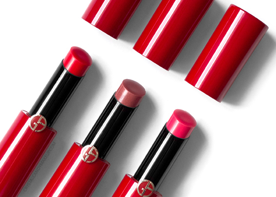 Giorgio Armani Ecstasy Shine Lipsticks Review