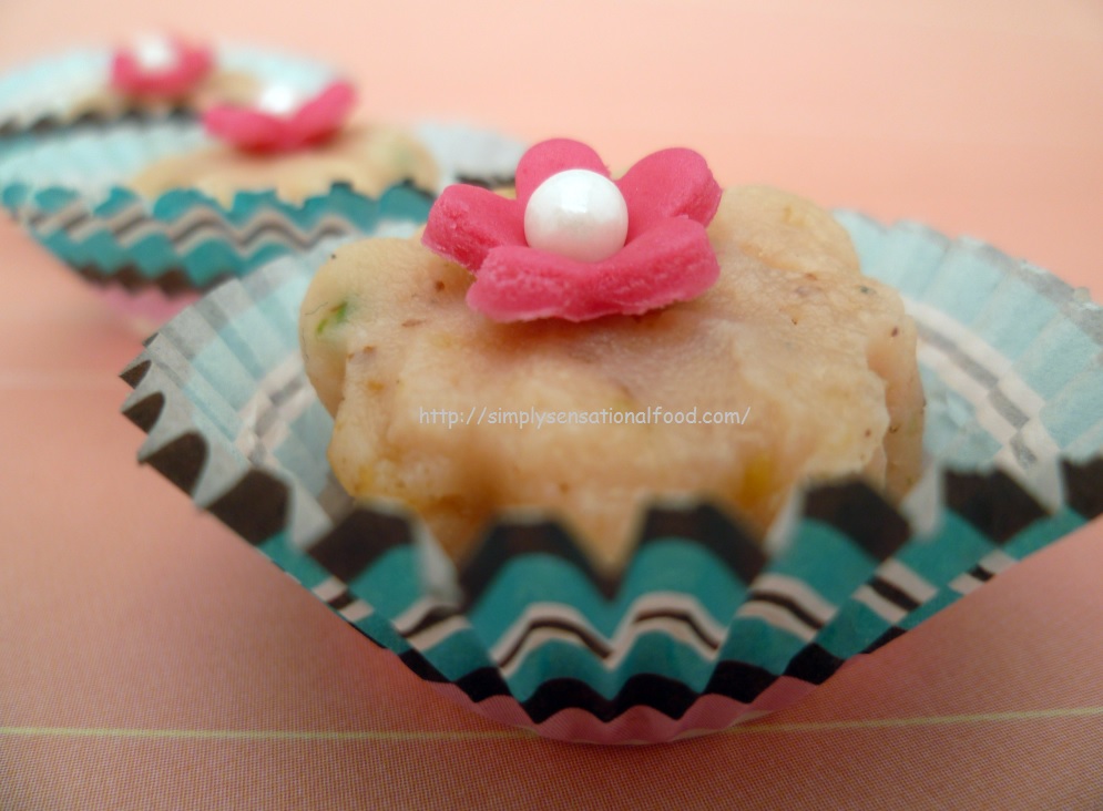 Strawberry and Chocolate Barfi microwave method.(Indian fudge) simply.food