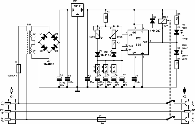 Mains Pulser | Circuits Diagram Lab