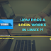 How does a successful or failed login process works in Linux