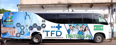 Resultado de imagem para foto do ônibus do tfd de itaituba