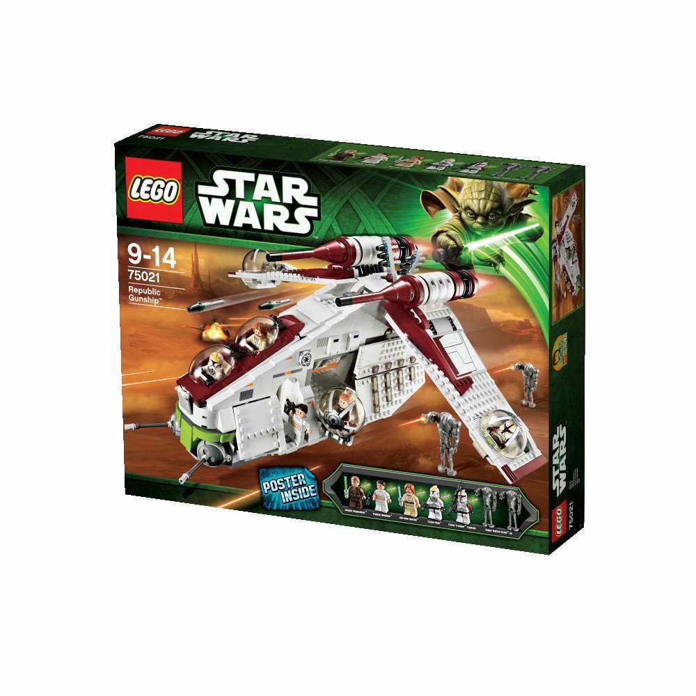 oneTWOBRICK.com: set database: LEGO 75021 republic gunship