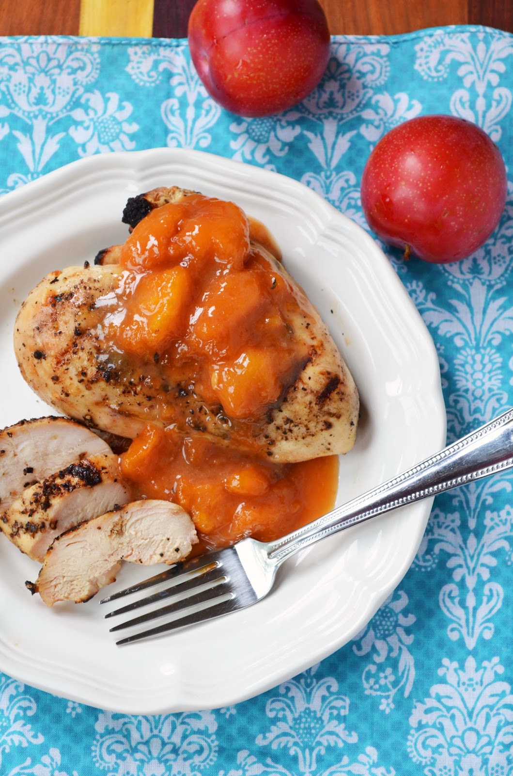 Our Beautiful Mess Grilled Chicken with Savory Peach Sauce