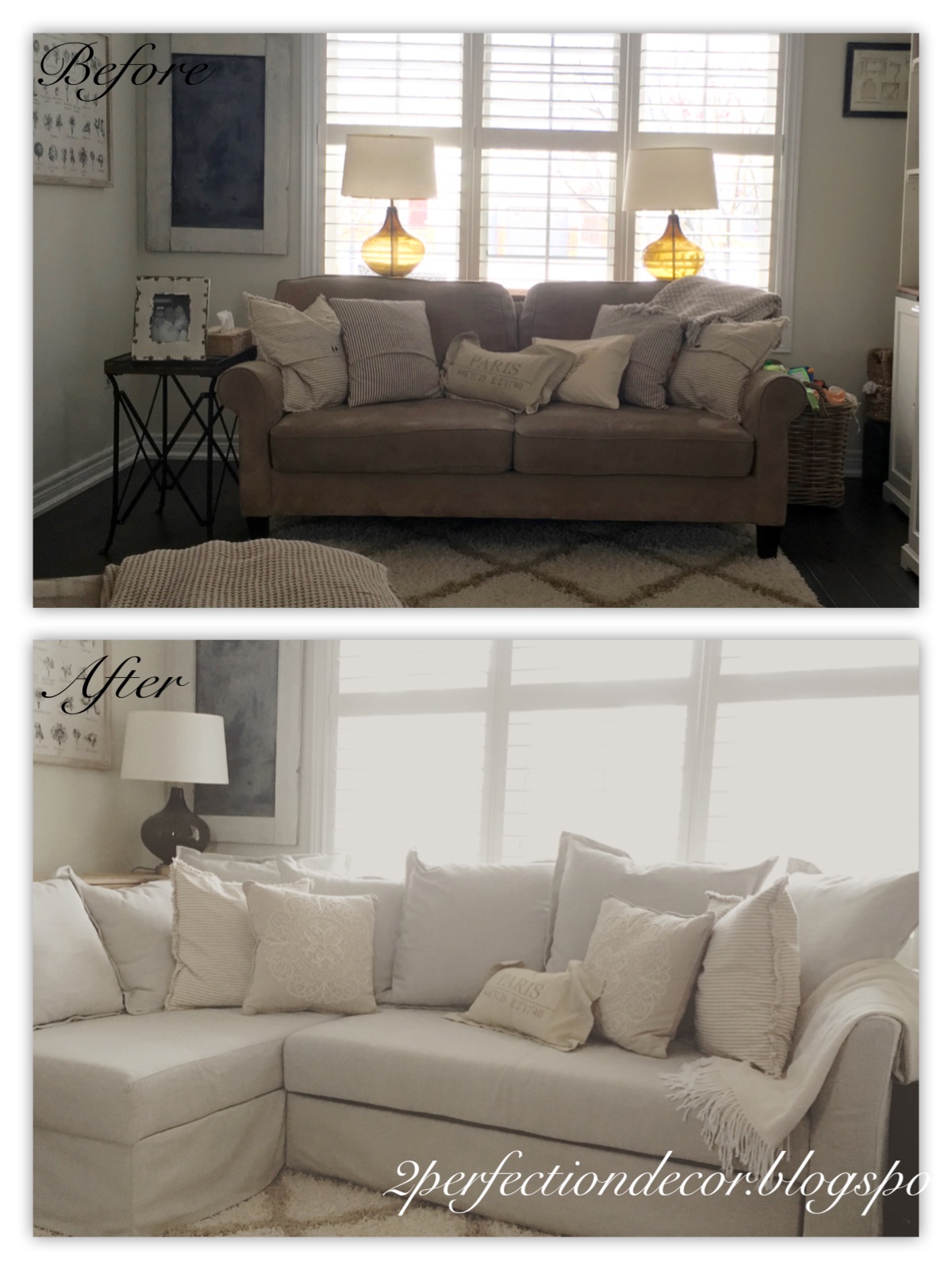 2perfection Decor Deciding On A Sectional Sofa For Our Small Space