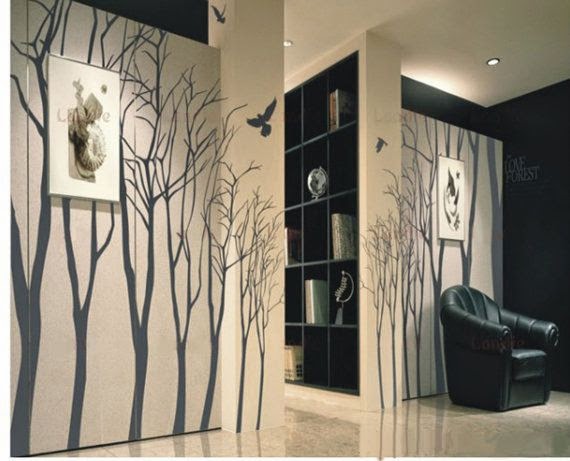 berbagai contoh desain untuk wallpaper ruangan