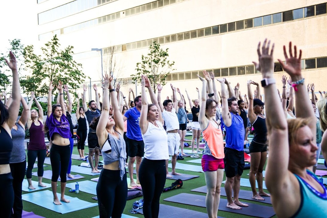 Yoga Session at Life Time at Sky in NYC