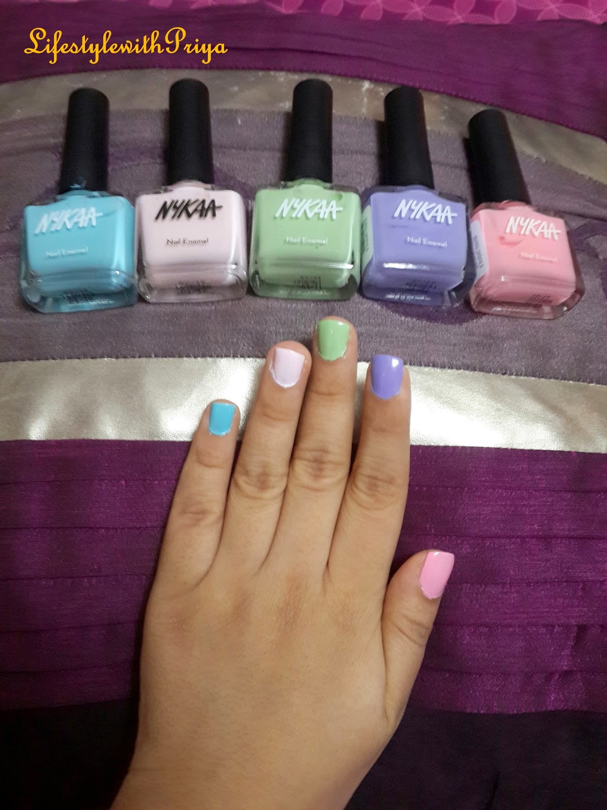 Lifestyle with Priya Nykaa Nailpaint Collection