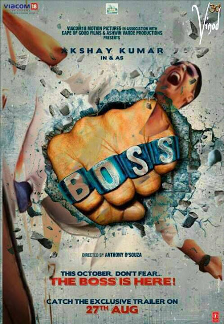 Brand new poster of "BOSS" featuring Akshay Kumar