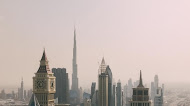 Dubai skyscraper highway | Mobile Wallpaper