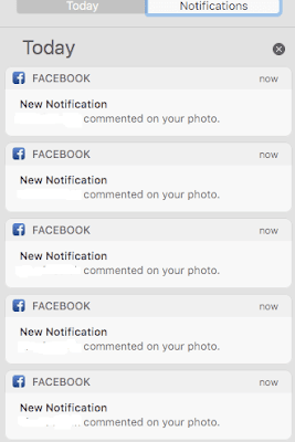 Notification Center on my Mac displays same message multiple times