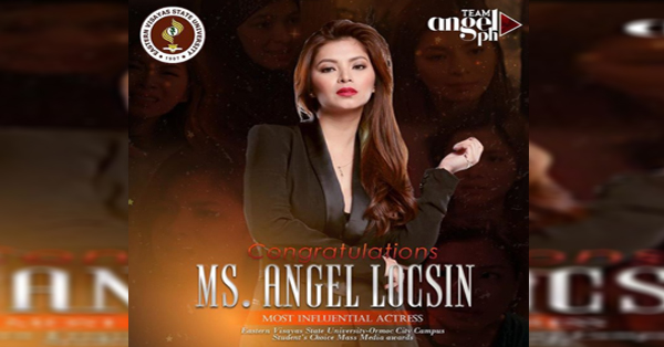 Angel Locsin Recognized As The 'Most Influential Actress' By Eastern Visayas State University! Angel Locsin Recognized As The 'Most Influential Actress' By Eastern Visayas State University!