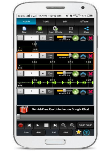 Aplikasi mixer audio android