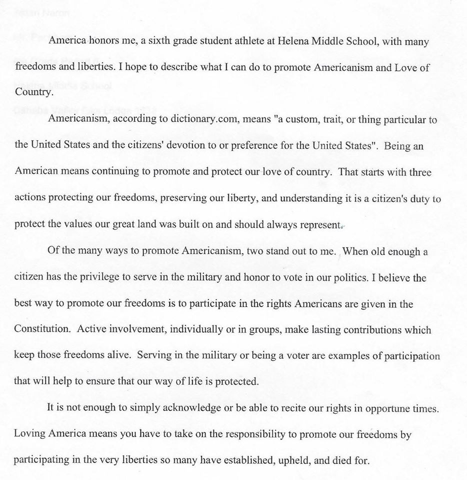 Thesis Statement For Descriptive Essay Americanism Essays Students Awarded For Americanism Essays Calvert Purpose Of Thesis Statement In An Essay also Essays Papers Americanism Essays Underfontanacountryinncom Compare And Contrast Essay Examples High School