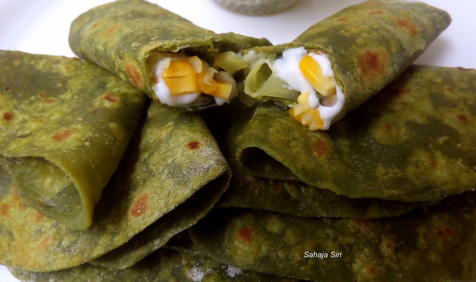 Palak Chapathi/ Spinach Paratha