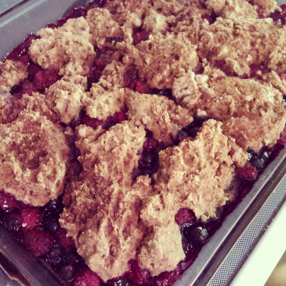 Summy's Yummies Fork Over Knives Berry Cobbler with PB2