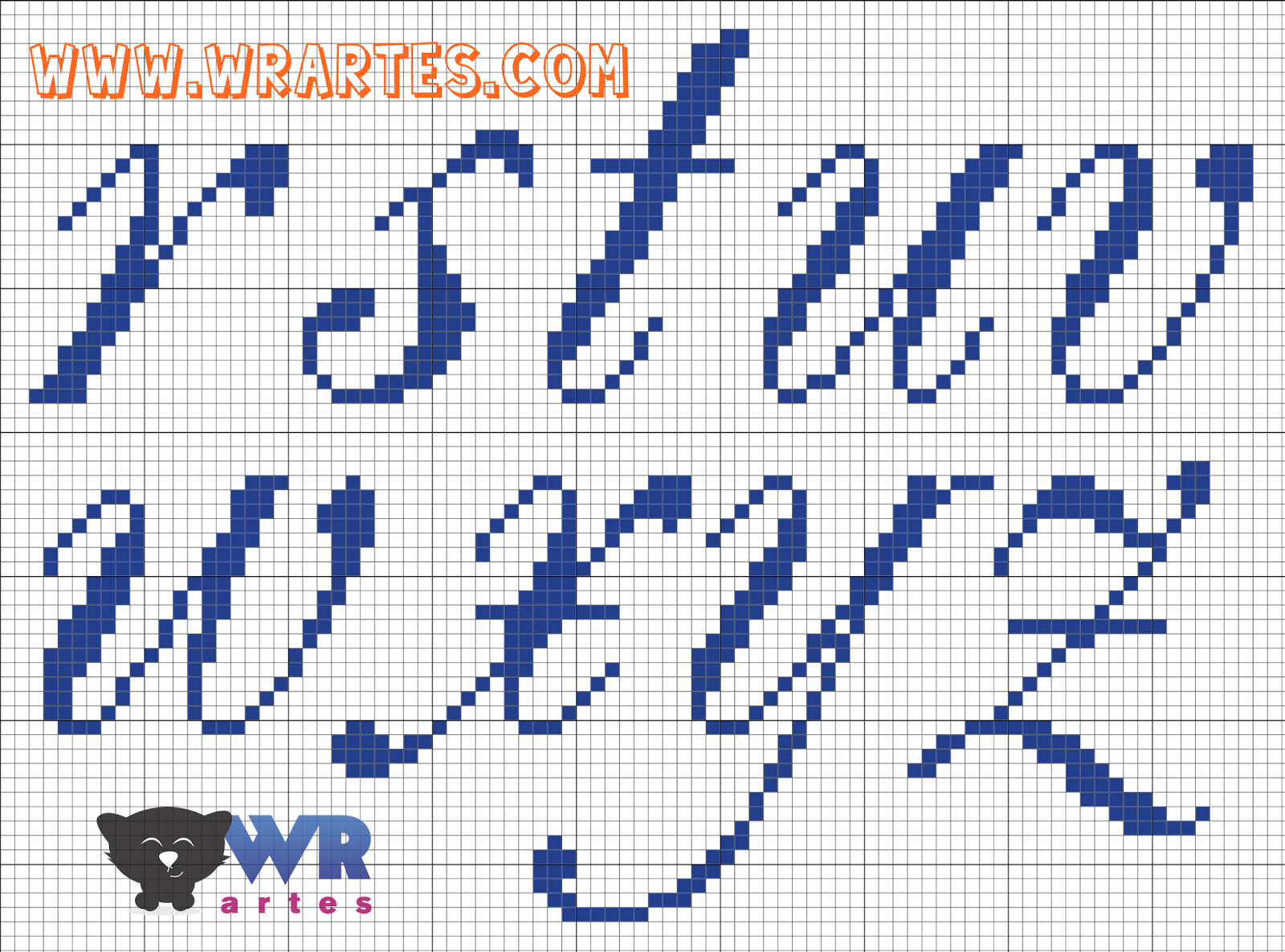 Featured image of post Letras Em Ponto Cruz Minusculas