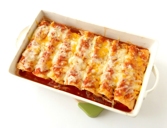 Weekly Meal Plan #52 - Ioanna's Notebook Chicken Enchiladas with Homemade Sauce