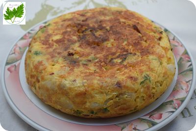 Tortilla De Patatas, Nabos Y Manzana
