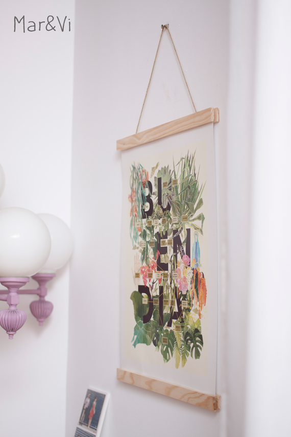 DIY: como hacer un colgador para láminas con madera