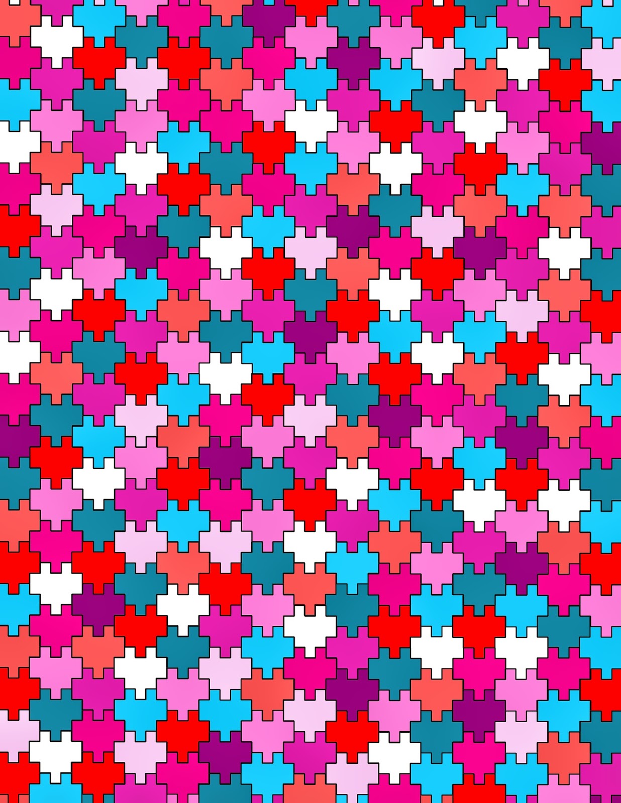 Doodlecraft: Minecraft Pixel Heart Tessellation Free Printable!