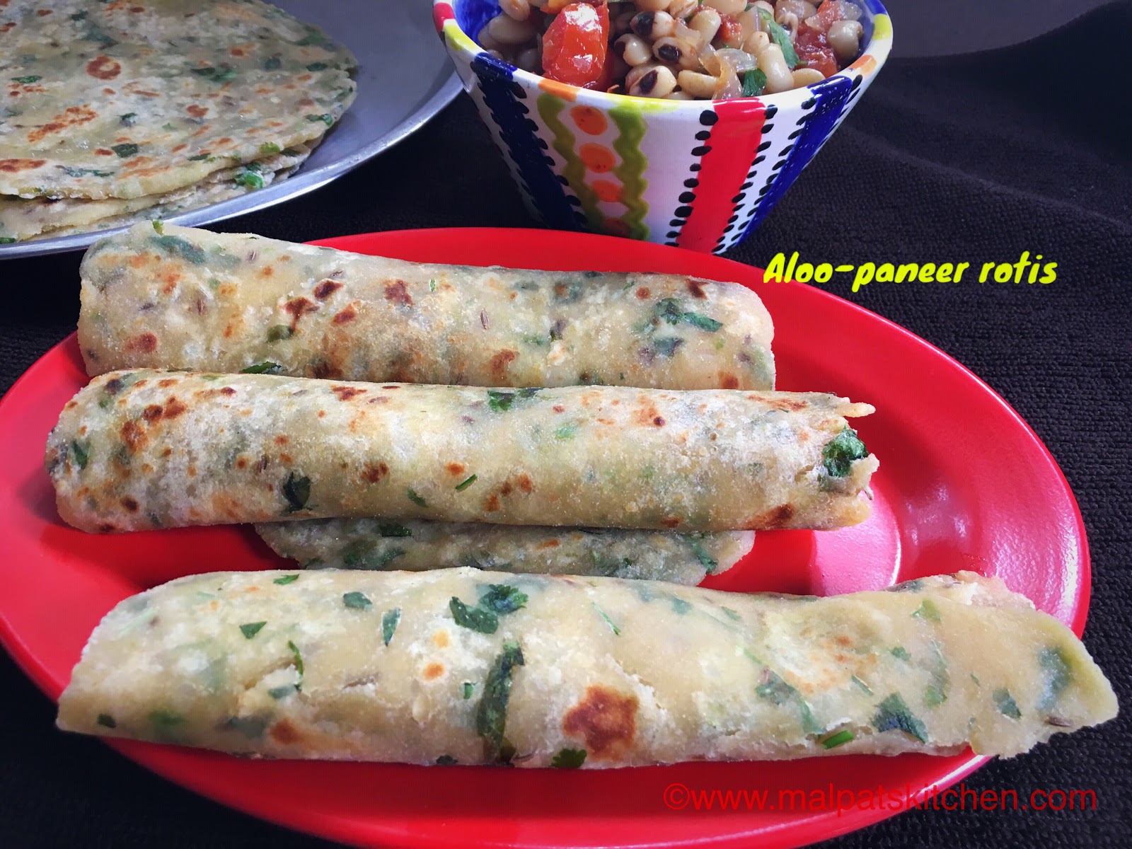 ALOO-PANEER ROTIS, how to make potato-cottage cheese flat breads ...