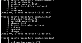 Fauzal Informatika: Contoh Coding Prosedure dengan menggunakan Insert ...
