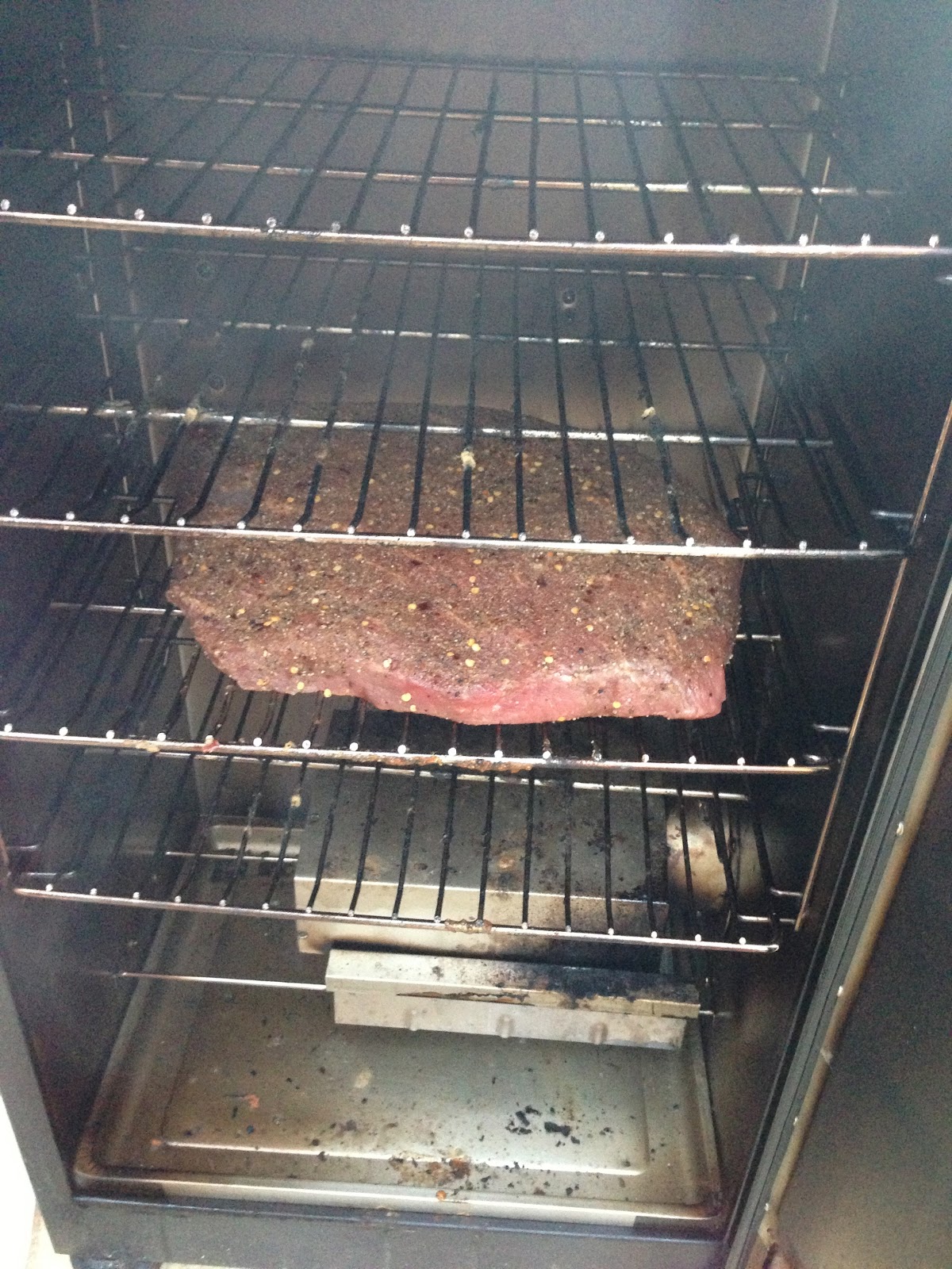 GREAT EATS HAWAII BEEF BRISKET COOKED IN ELECTRIC SMOKER